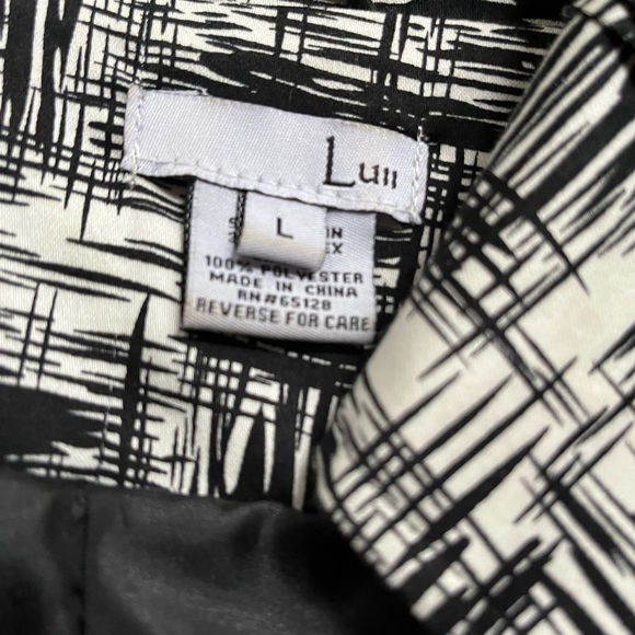 black and white pattern fashion blazer - Picture 2 of 9